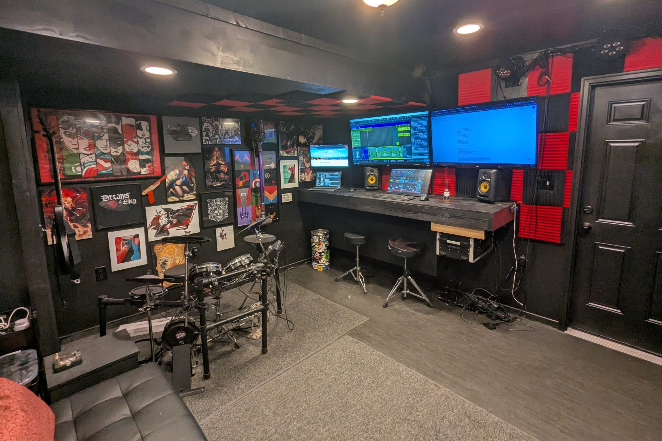 Green Hill Drive's studio digital control room.